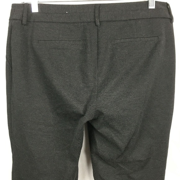 Chicos Pants Womens Sz 2S US Sz L 12 Short Charcoal Gray Stretch Knit Trouser - Picture 4 of 8